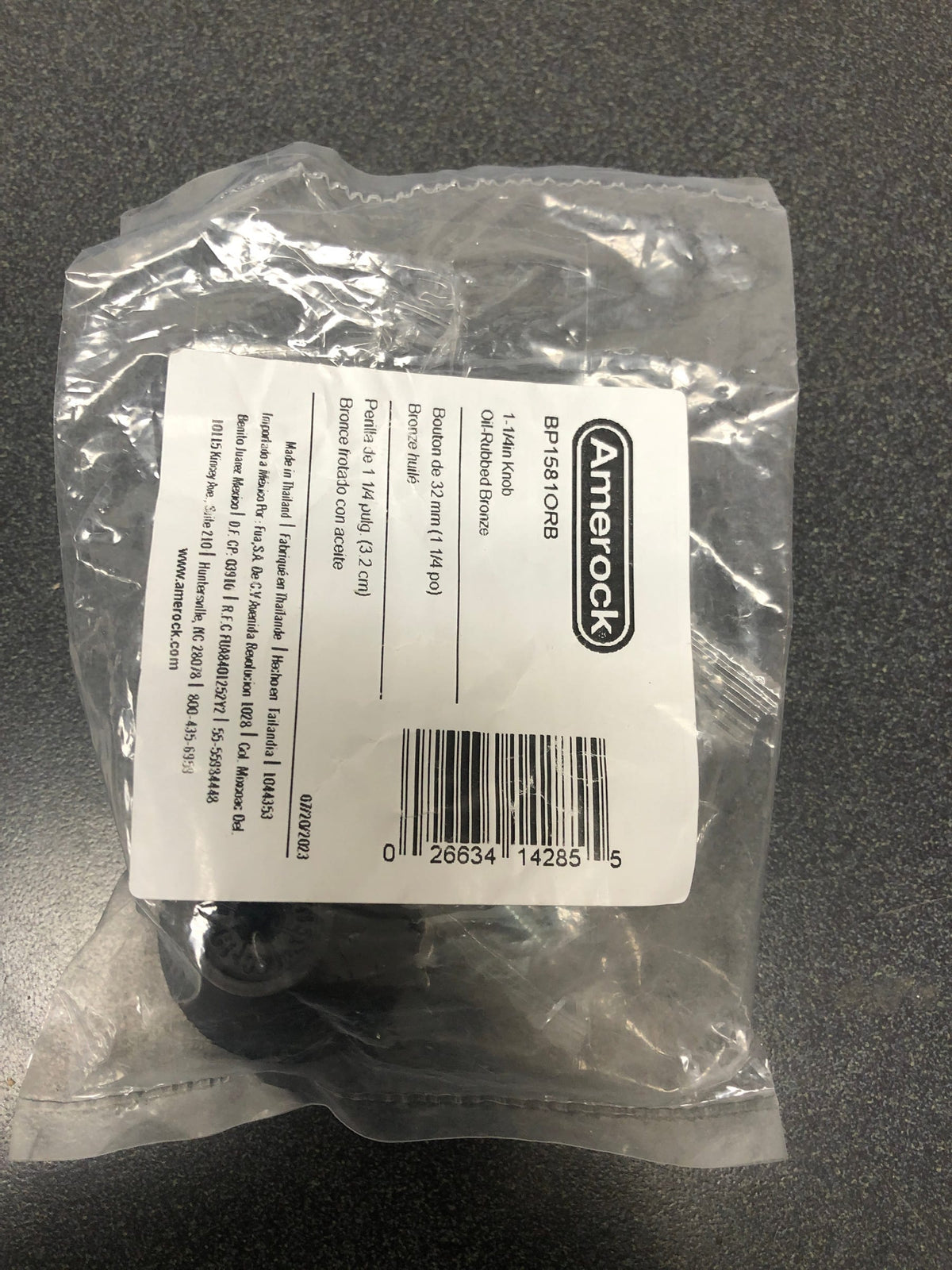 Amerock BP1581ORB Nature's Splendor 1-5/16 Inch Mushroom Cabinet Knob - Oil Rubbed Bronze