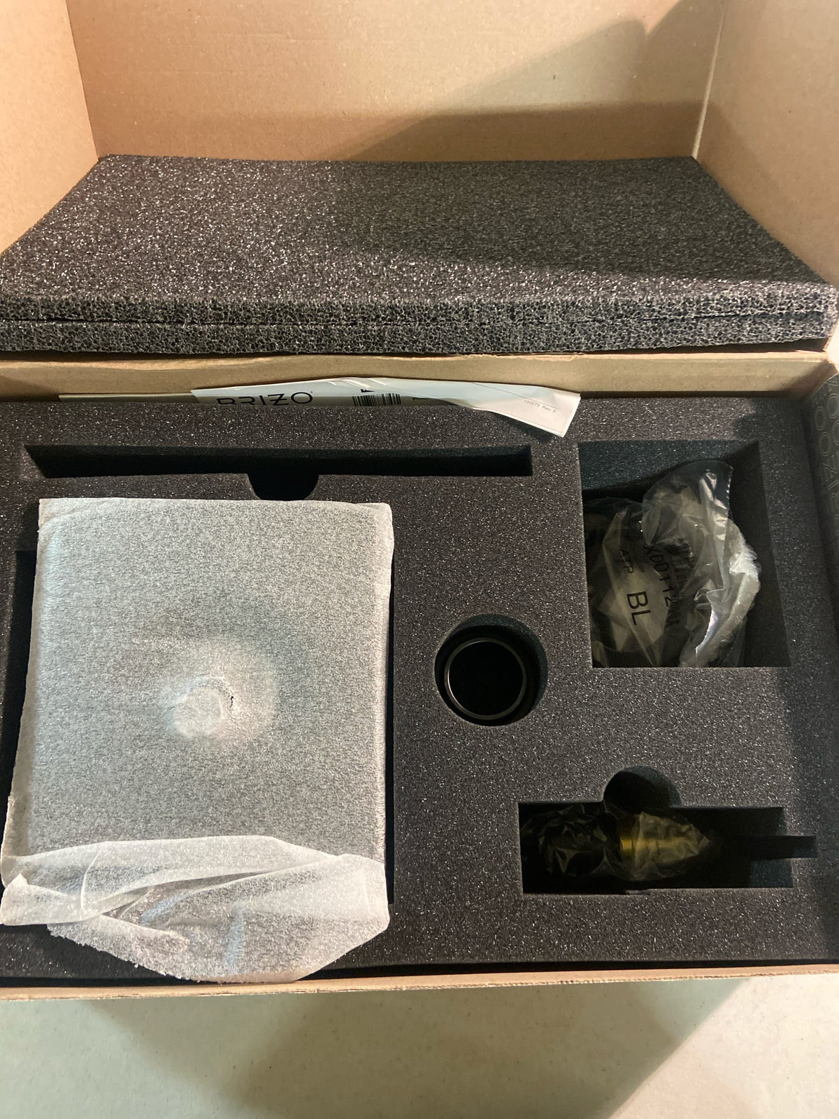 Brizo T60206-BLLHP Kintsu TempAssure Thermostatic Shower Only Trim with Integrated Volume Control - Less Handles and Rough-In - Matte Black