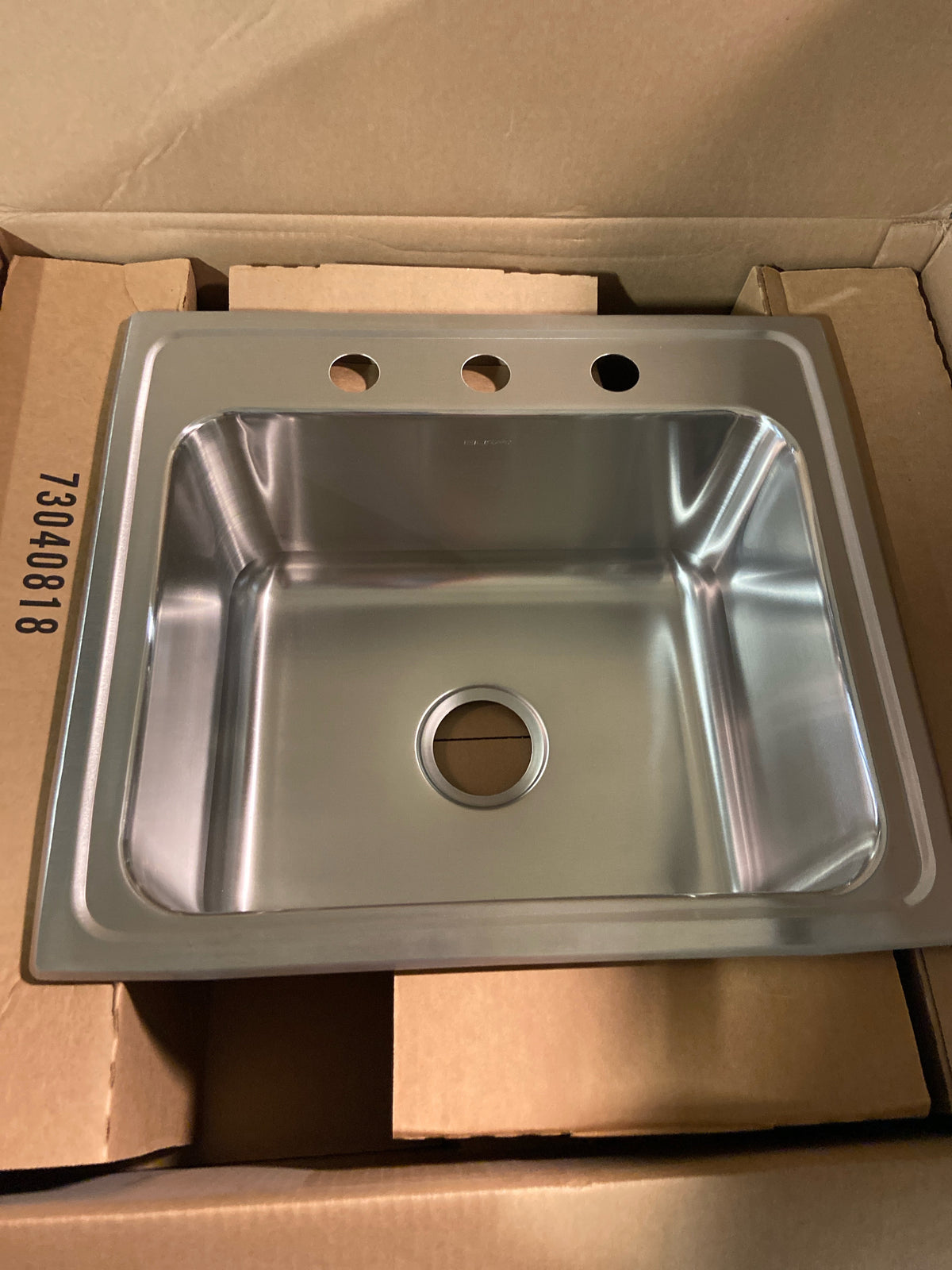Elkay Lustertone DLR2219103 Single Bowl Top Mount Stainless Steel Sink