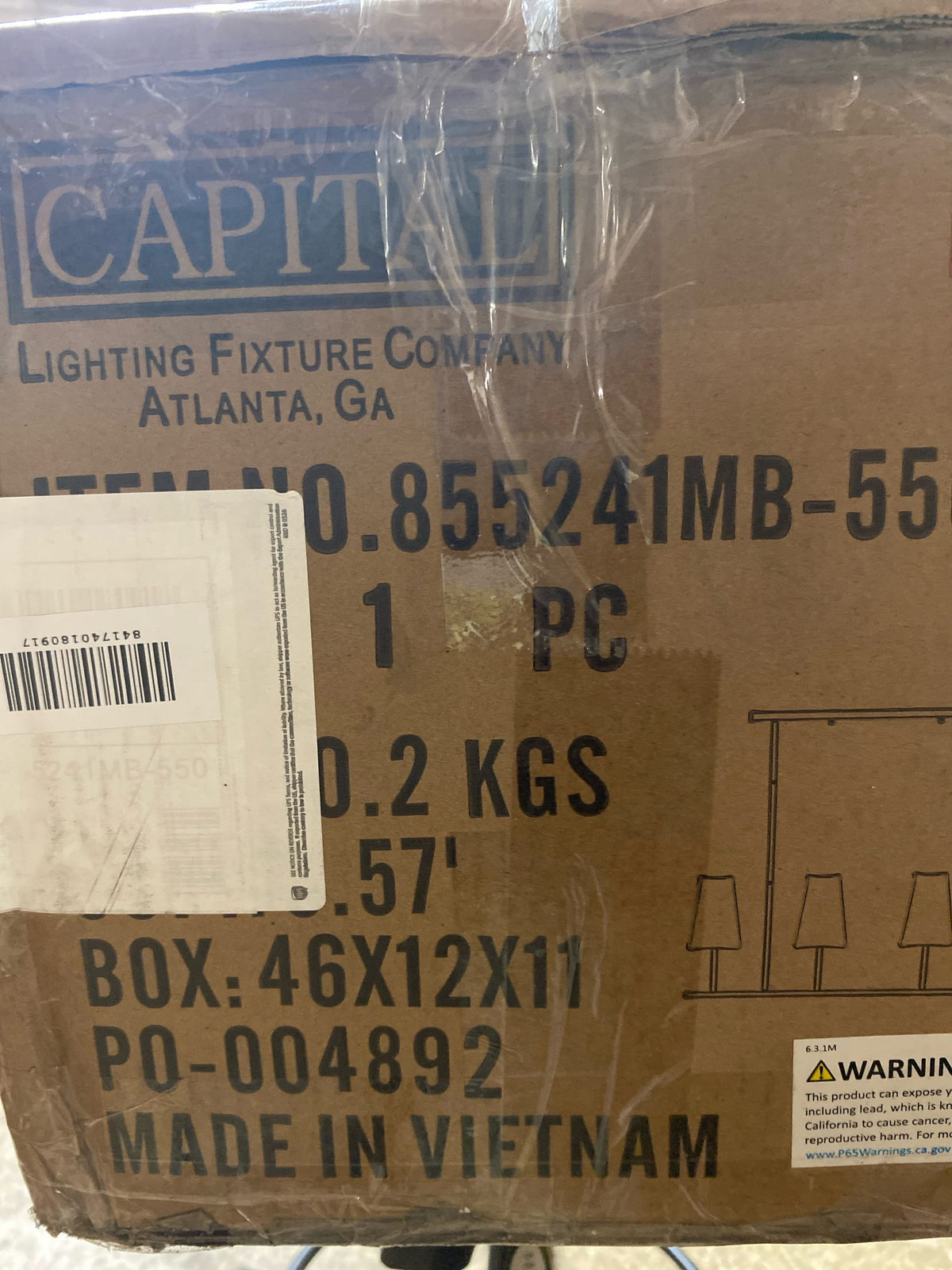 Capital Lighting 855241MB-550 Averitt 4 Light 42" Wide Chandelier - Matte Black