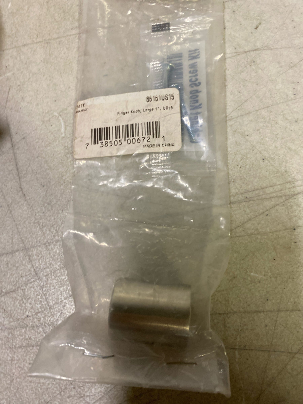 Emtek 86151US15 Contemporary 1 Inch Cylindrical Cabinet Knob - Satin Nickel