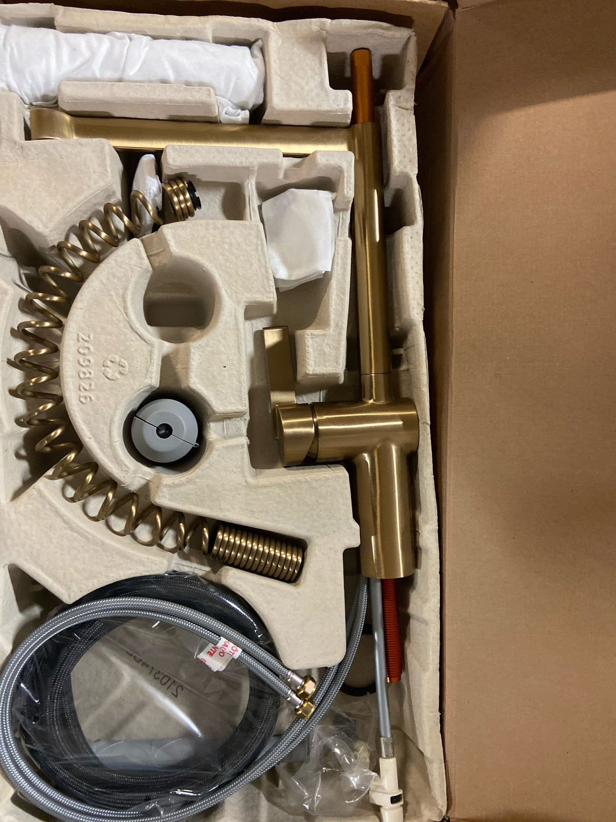 Moen 7822BZG Cia 1.5 GPM Pre-Rinse Semi-Professional Pull Down Kitchen Faucet with Power Boost Pro Spray - Bronzed Gold