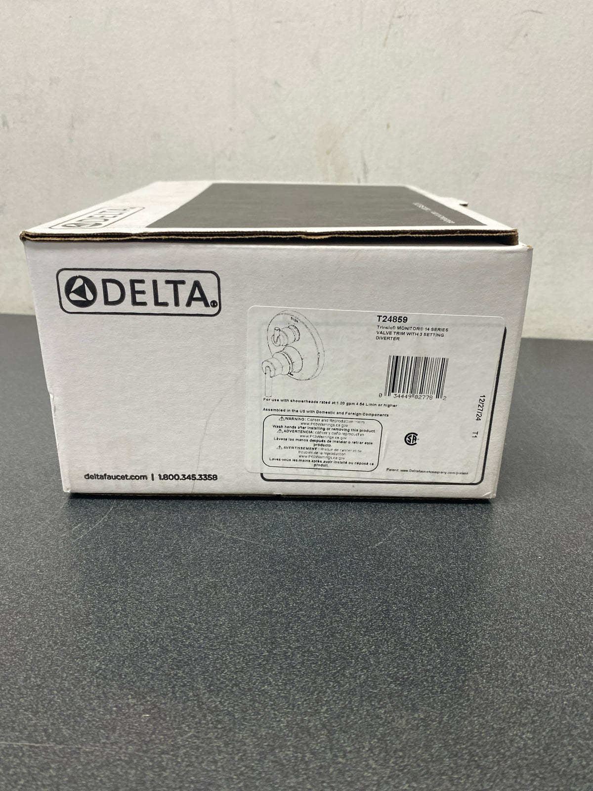 DELTA FAUCET T24859, Chrome Trinsic Contemporary Monitor 14 Series Valve Trim with 3-Setting Integrated Diverter