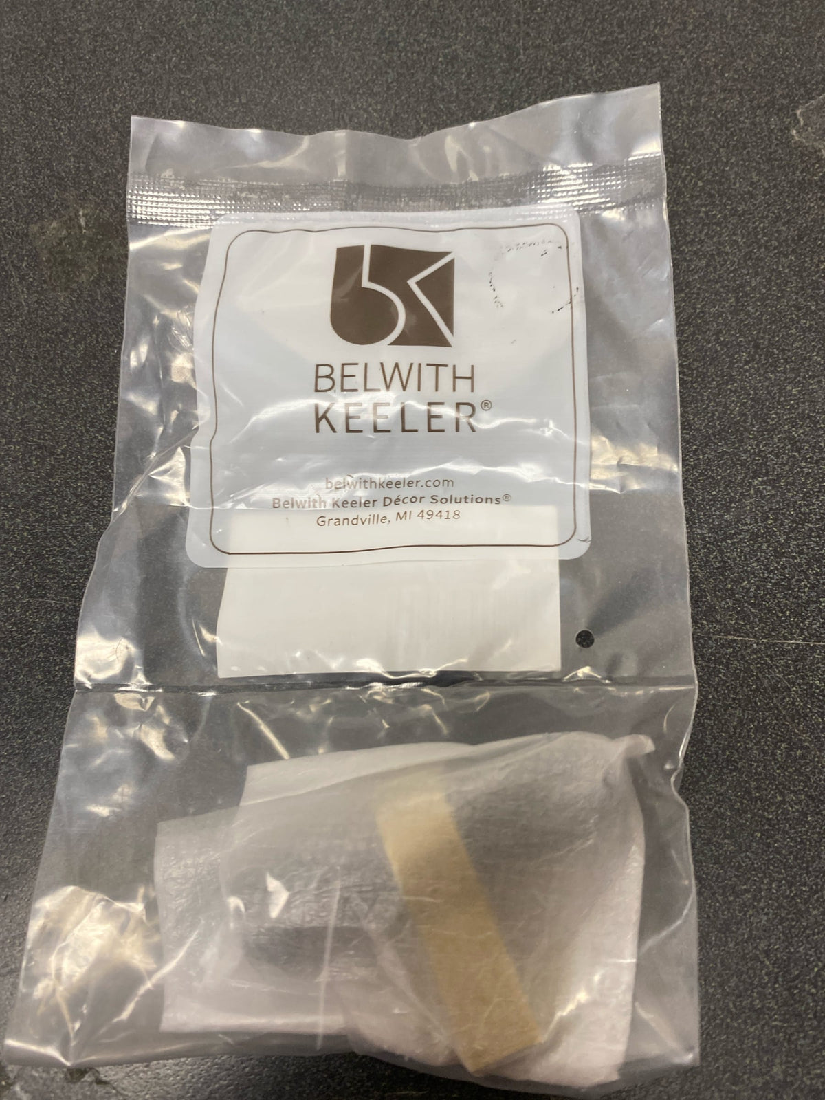 Belwith Keeler B076886-MBBGB Sinclaire 2-3/8" Ridged T Bar Cabinet Knob / Drawer Knob - Matte Black / Brushed Golden Brass