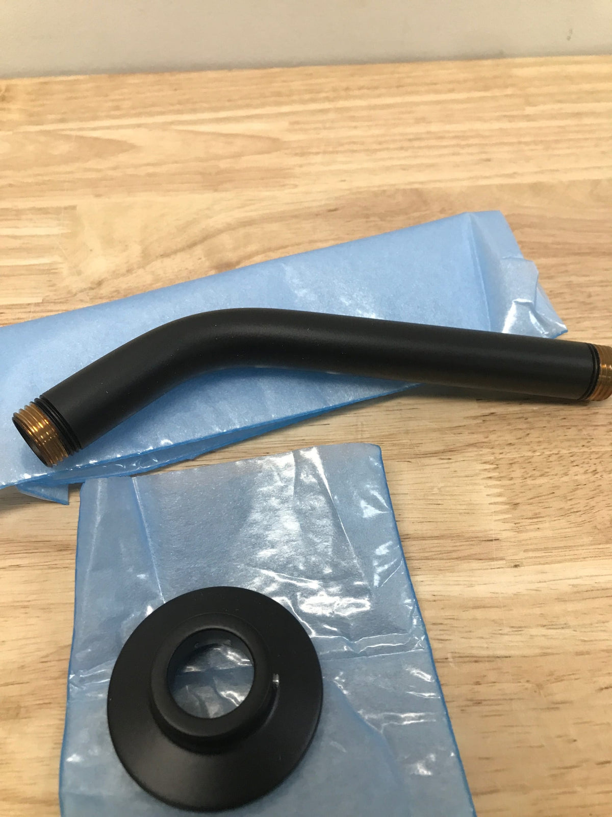 Kohler K-7397-BL MasterShower 7-1/2" Wall Mounted Shower Arm and Flange - Matte Black