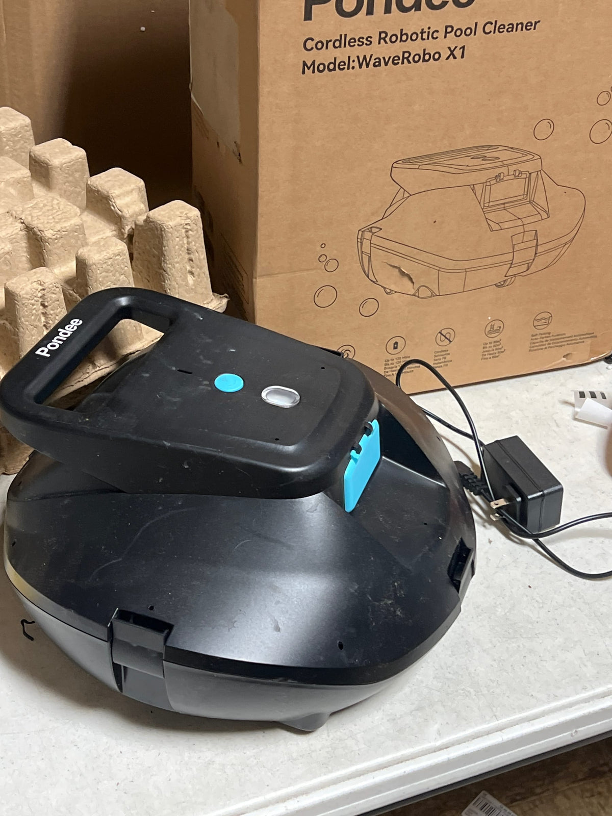 Pondee X1 Robotic Pool Vacuum, Cordless Pool Cleaner