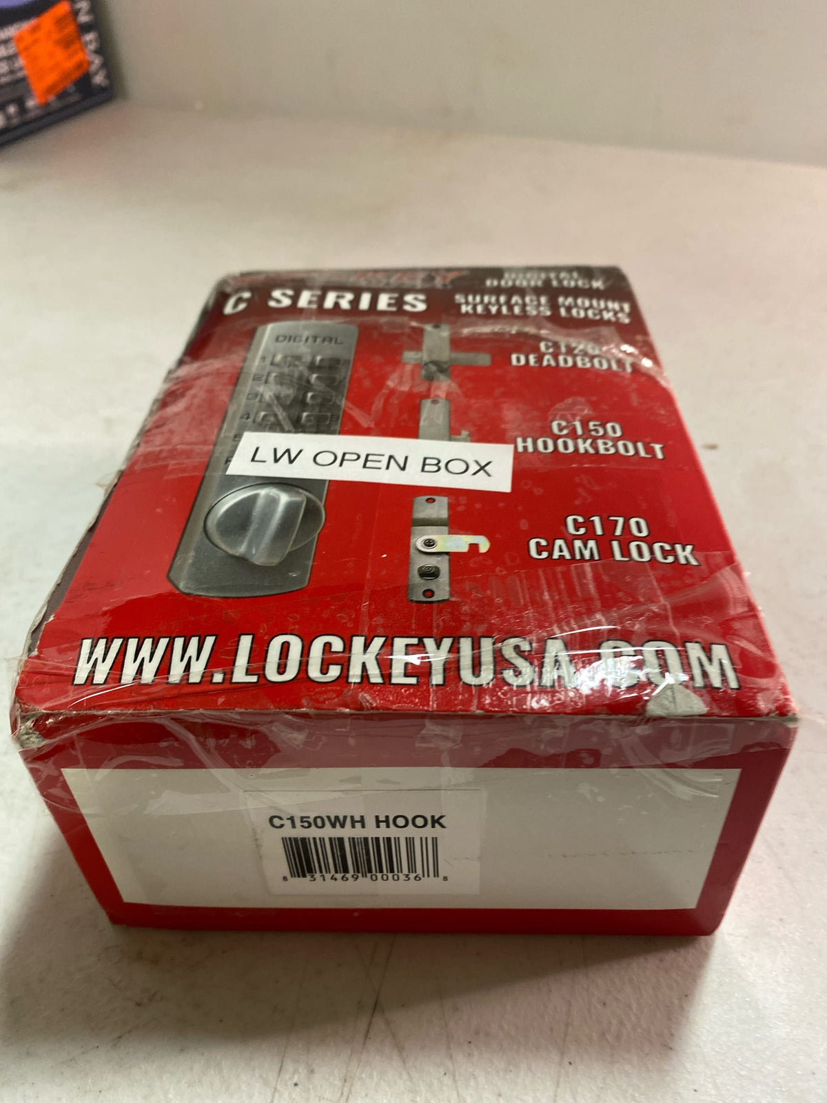 Lockey C150WH C Series Keyless Entry Sliding Door Mechanical Deadbolt - White