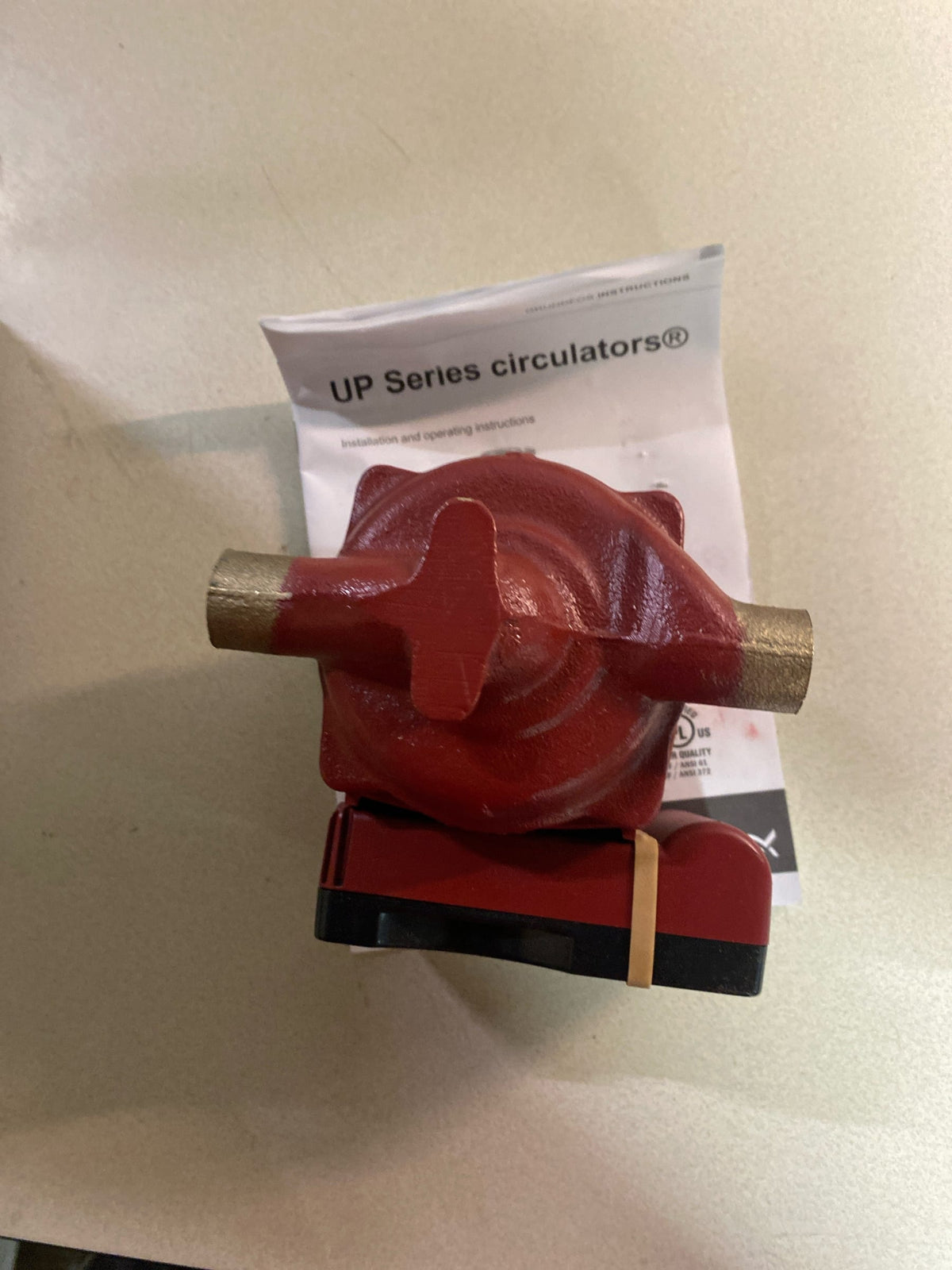 Grundfos 59896114 UP 15-18 B5 1/25 HP 115V 4.9-14.5 GPM Bronze Hot Water Recirculation / Circulator Pump - N/A