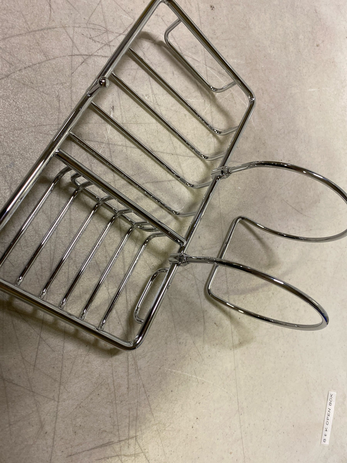 Signature Hardware 329489 Soap Basket with Sponge Holder - Chrome