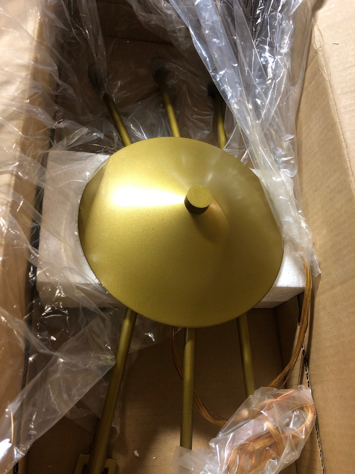 Living District Enzo 6 Light Brass Pendant