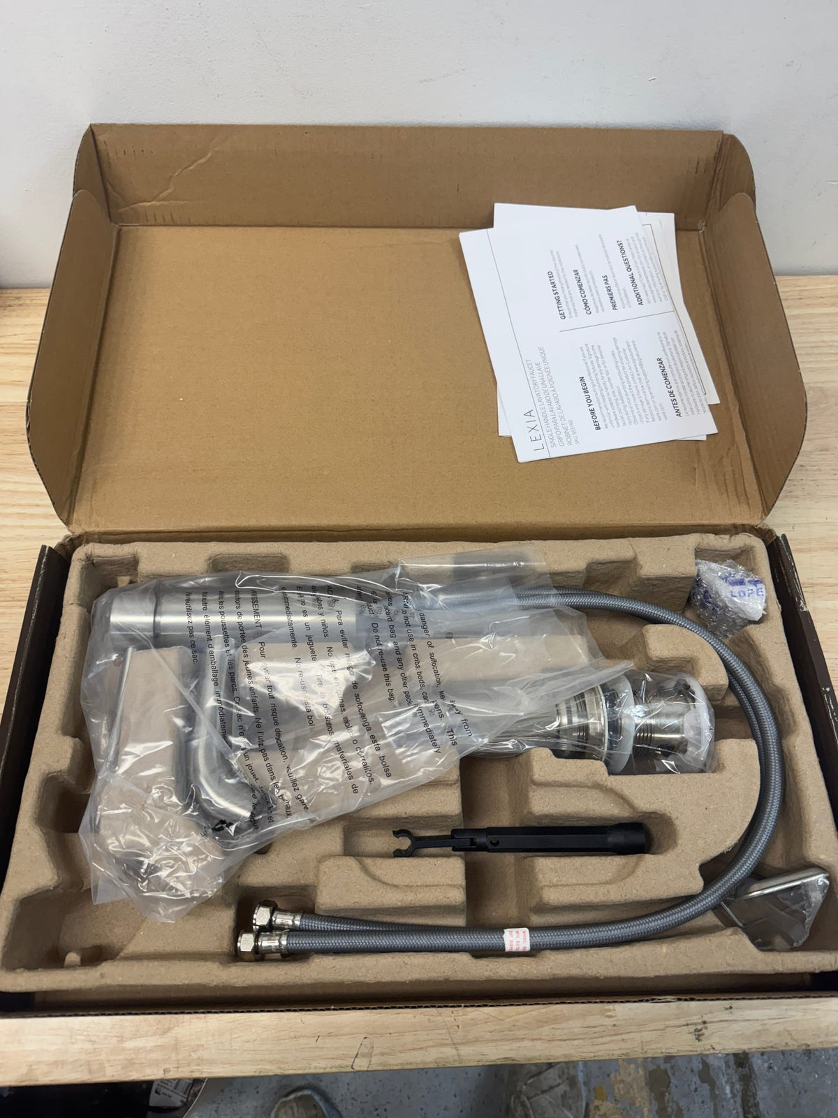 Signature Hardware 483870 Lexia 1.2 GPM Single Hole Bathroom Faucet with Pop-Up Drain Assembly - Brushed Nickel