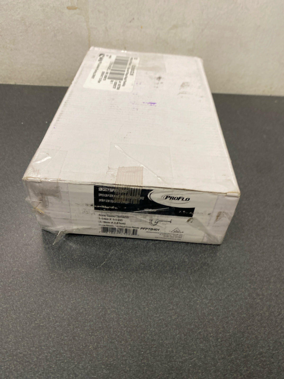 PROFLO PFPTB401 1-1/4" X 1-1/2" Semi-Cast P-Trap with Cleanout Plug - Chrome