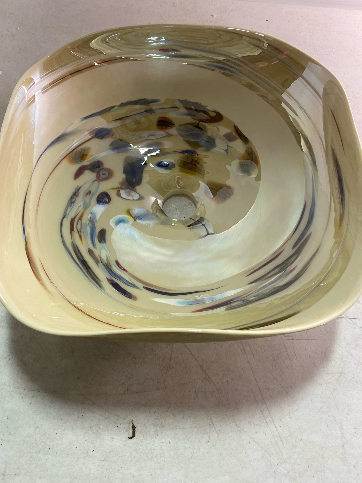 Native Trails MG1515 Murano Lido 14-3/4" Glass Vessel Bathroom Sink - Abalone
