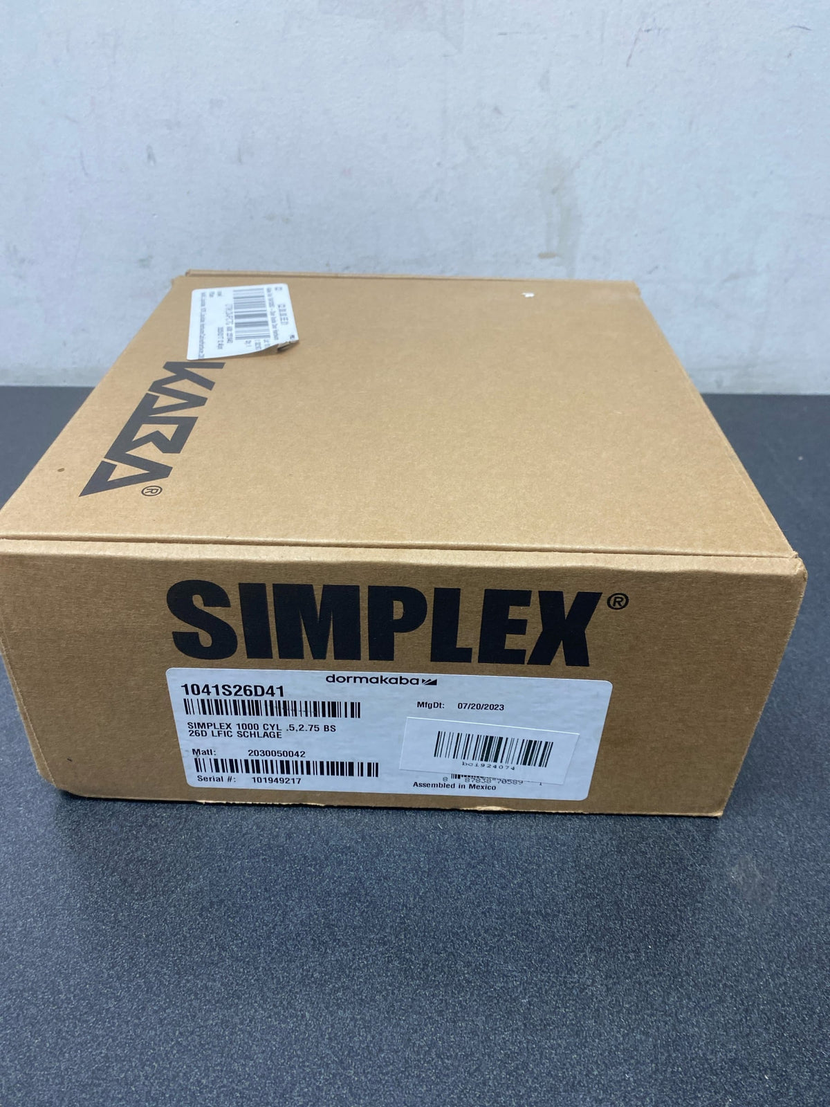 Kaba Ilco 1041S26D 2-3/4" Backset Combination Entry Mechanical Pushbutton Lock with Key Override and Passage Function Capabilities from the Simplex 1000 Series Schlage Keyway - Satin Chrome