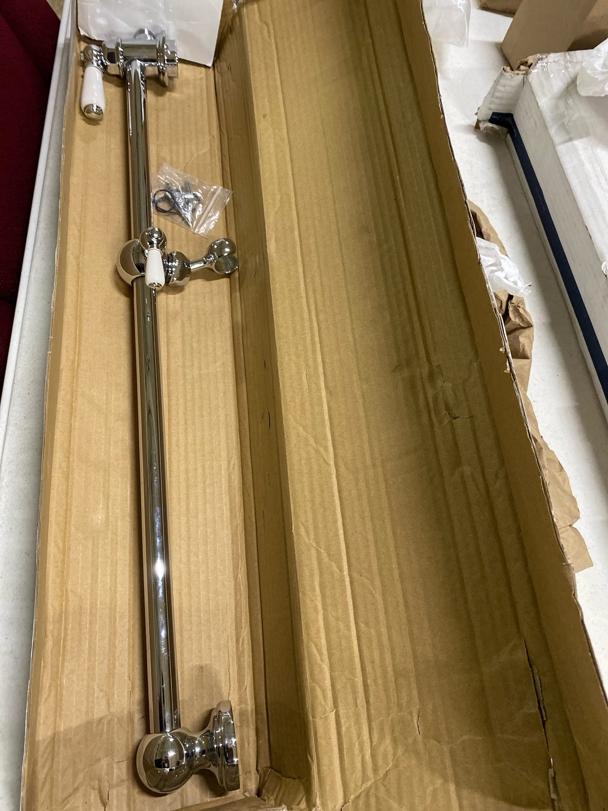 ROHL U.5535APC Slide Bars, 24", Polished Chrome