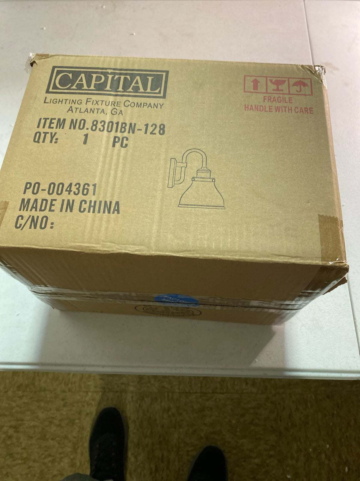 Capital Lighting Baxter 10" Tall Bathroom Sconce with Frosted Glass Shade