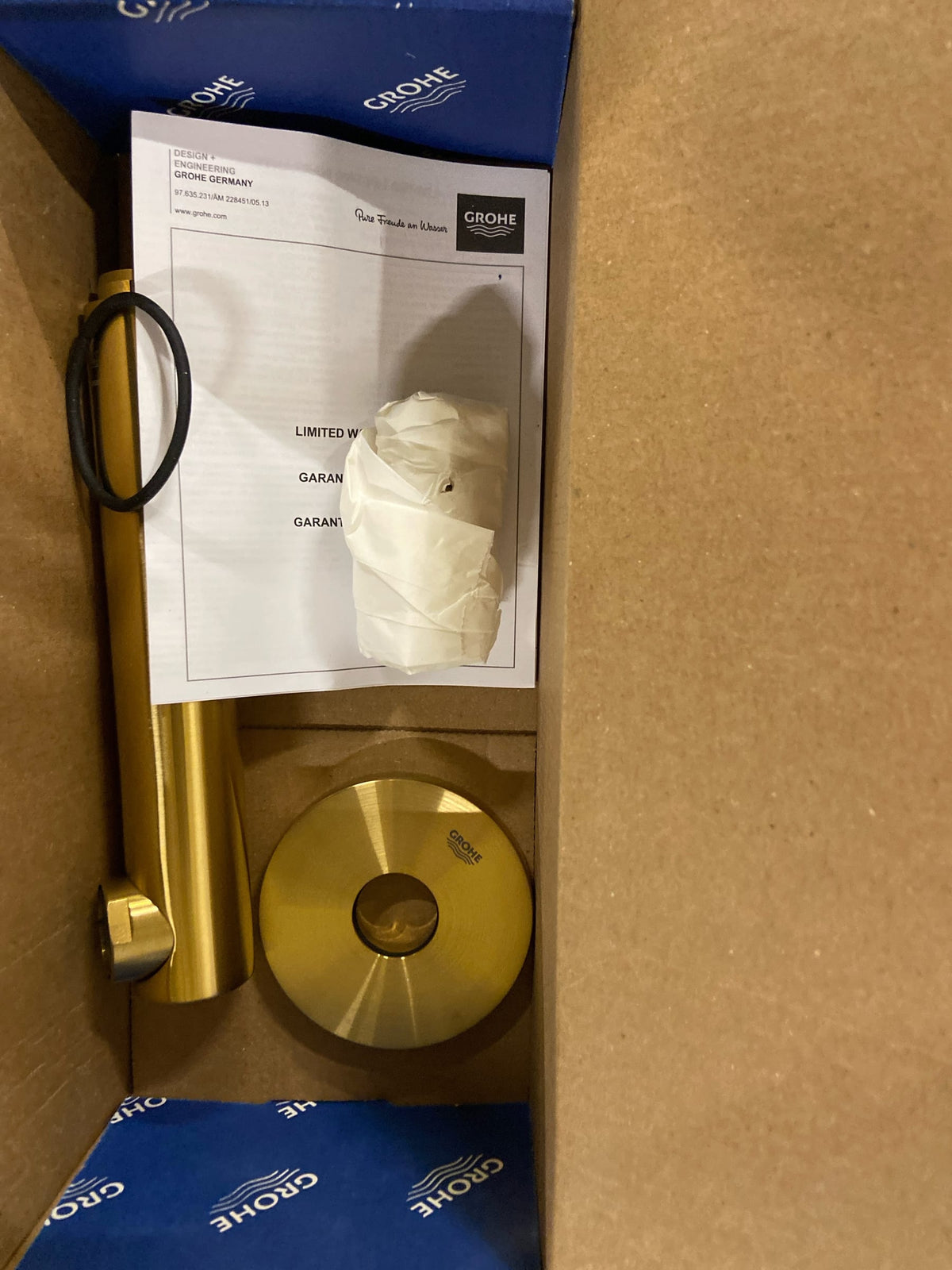 Grohe 13274GN1 Concetto 6 in. Tub Spout, Brushed Cool Sunrise