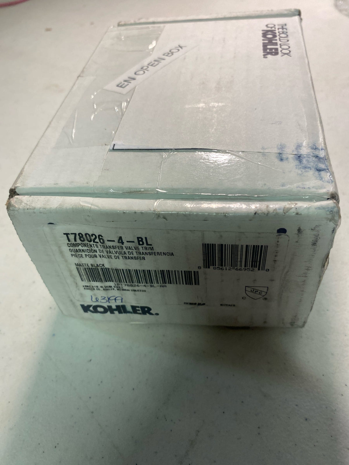 Kohler K-T78026-4-BL Components Single Handle 6 Function Diverter Valve Trim - Less Valve - Matte Black