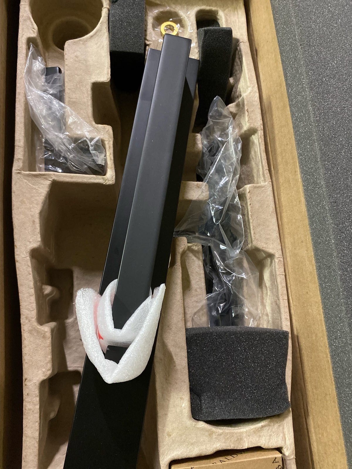 Baldwin 6977190RENT Minneapolis Right Handed Full Plate Single Cylinder Keyed Entry Mortise Handleset Trim from the Estate Collection - Satin Black