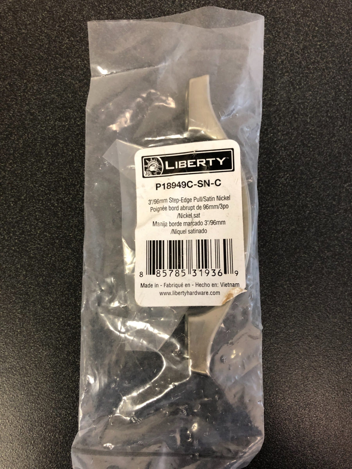 Liberty Hardware Step Edge 3-3/4 Inch Center to Center Handle Cabinet Pull