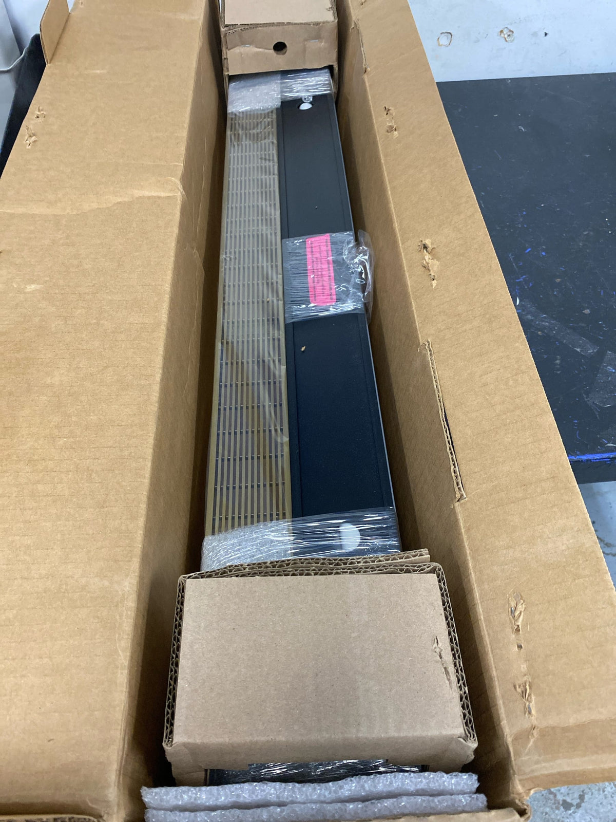Infinity Drain S-LAG 6536 SB 36" S-PVC Series Low Profile Complete Kit with 2 1/2" Wedge Wire Grate in Satin Bronze