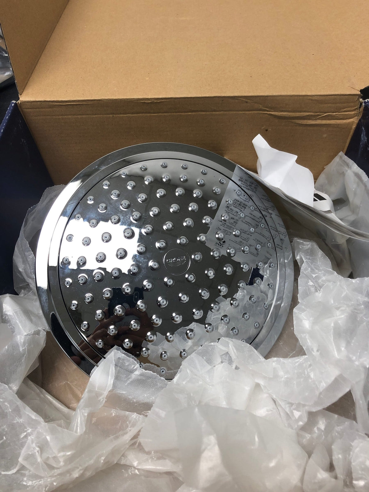 Euphoria Cosmopolitan 7" Rain Shower Head with DreamSpray Technology - 2.5 GPM - Starlight Chrome
