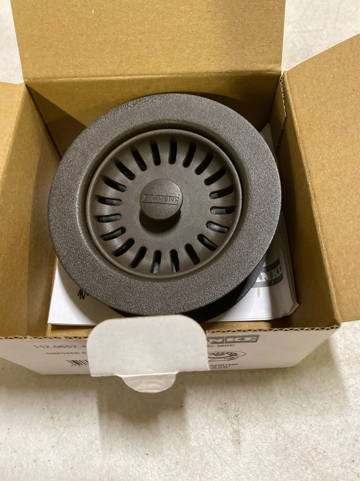 Franke WD-900 Colorline 4-1/2" Wide Garbage Disposal Flange Kit - Stone Grey