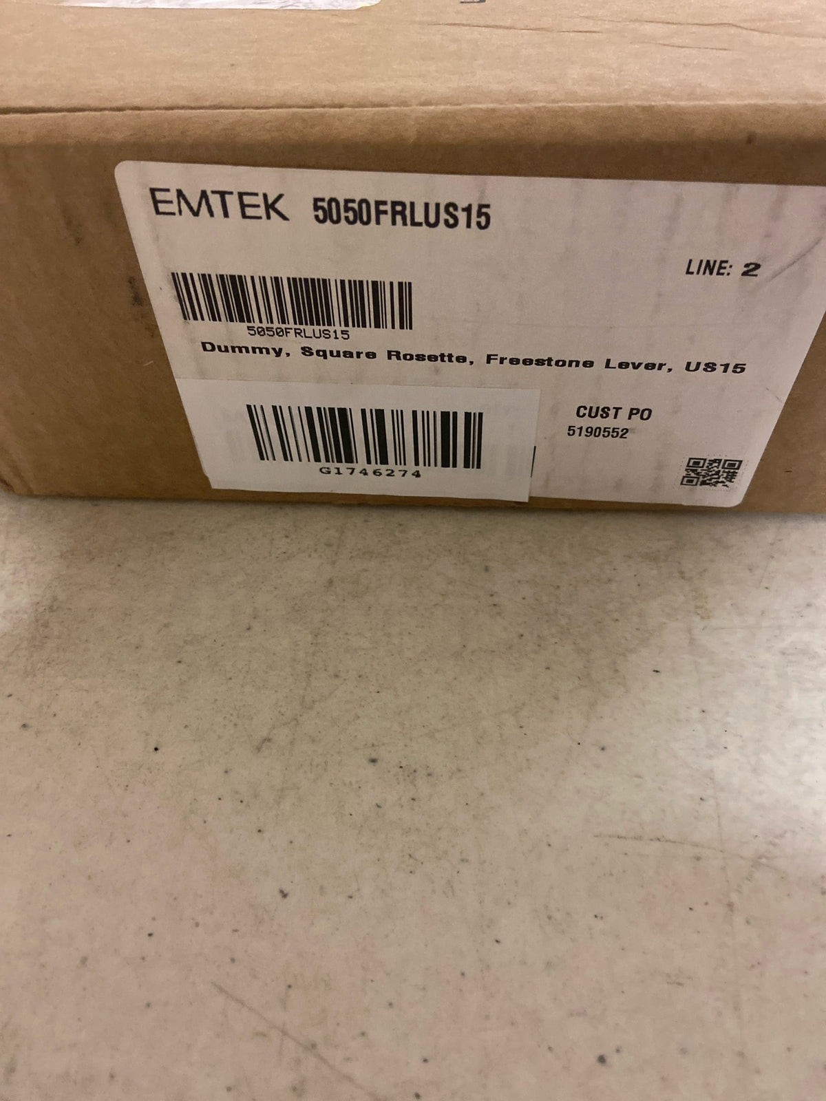 Emtek Satin Nickel Dummy 5050FRLUS15LH