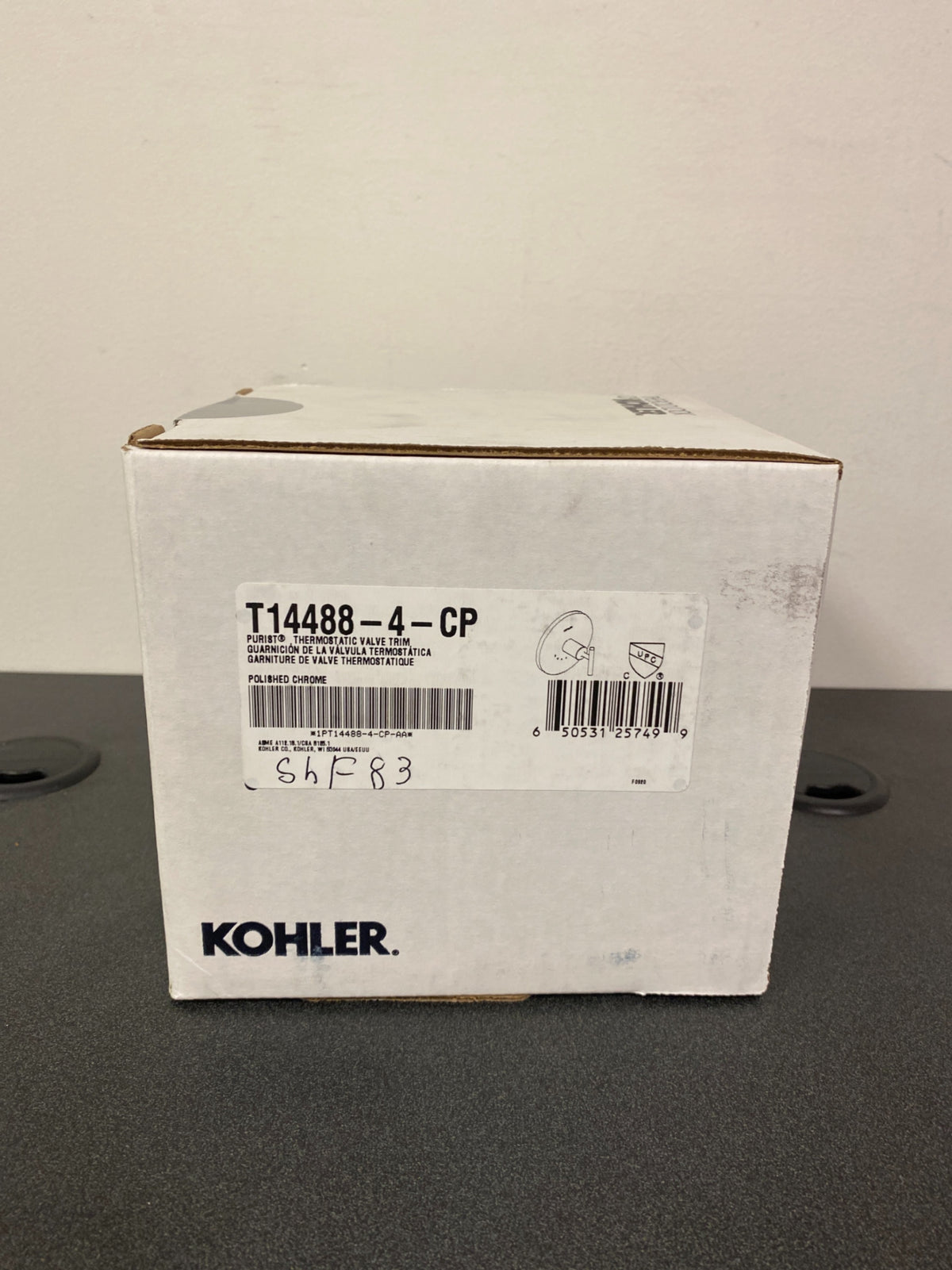 Kohler Purist Thermostatic Valve Trim Only with Single Lever Handle