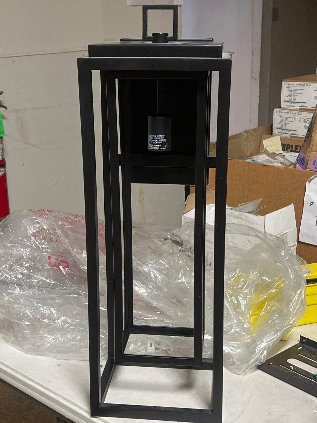 Hinkley 1009BK Republic 1-Light Black Hardwired Outdoor Wall Lantern Sconce