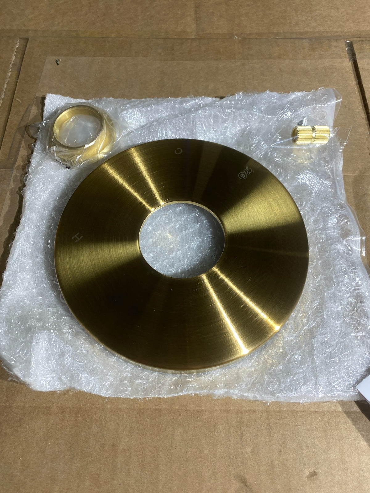 Signature Hardware SHLZ8010LHBG Lentz Pressure Balance Shower Valve Trim Only - Less Handle and Rough-In - Brushed Gold