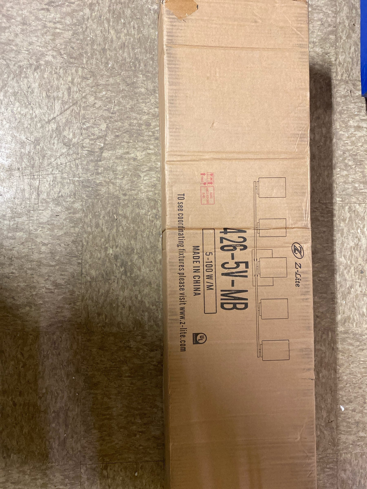 Z-Lite 426-5V-MB Willow 5 Light 41" Wide Bathroom Vanity Light - Matte Black