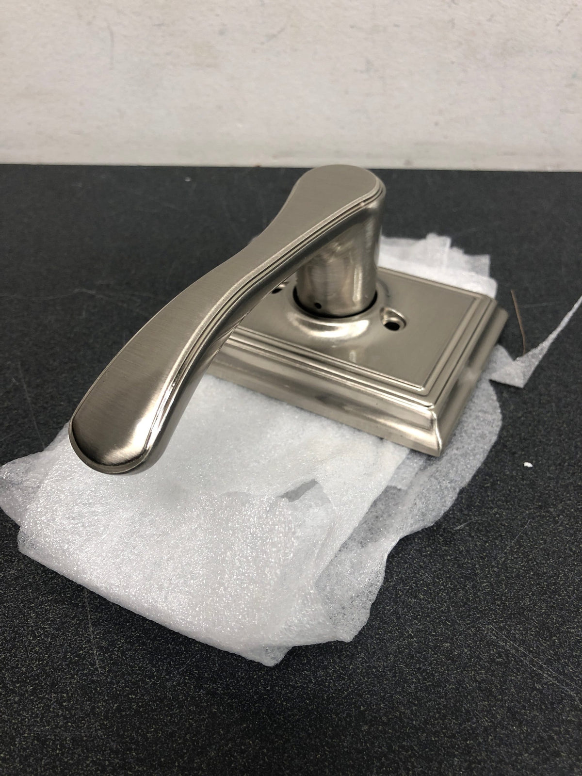 Schlage F170VLA619ADD Avila Non-Turning One-Sided Dummy Door Lever with Decorative Addison Trim - Satin Nickel