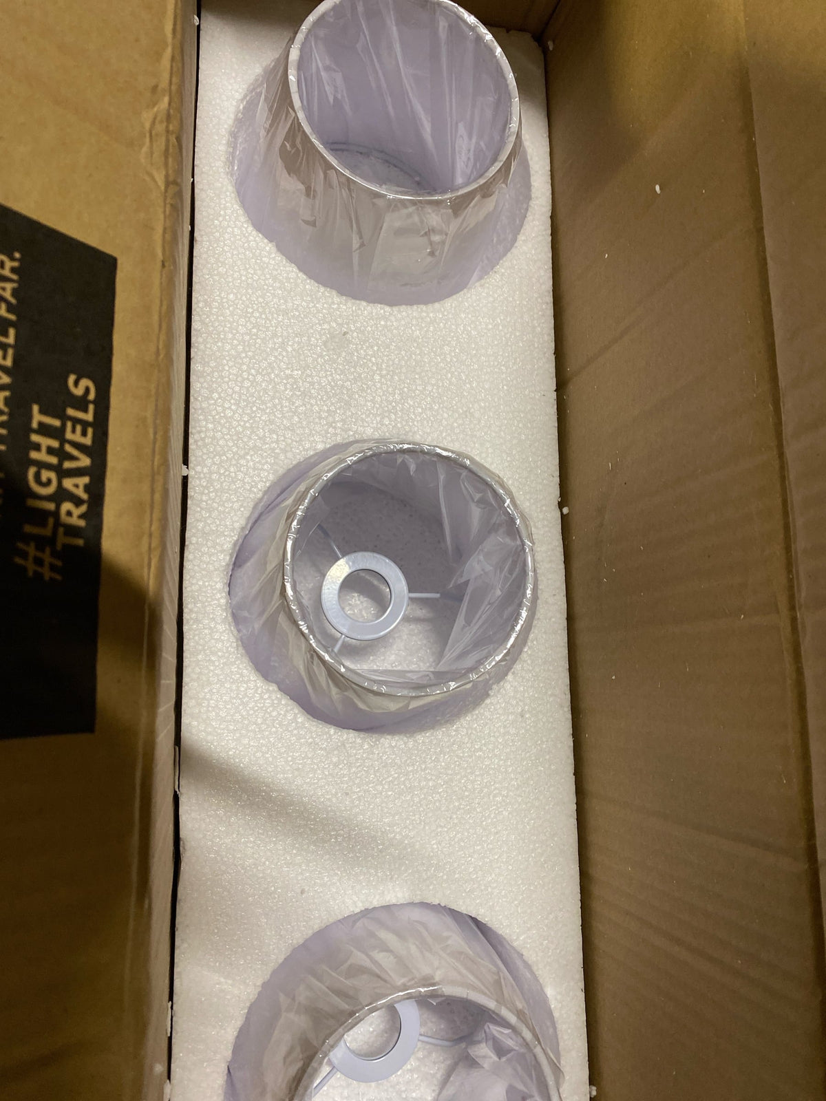 Elegant Lighting LD7322W26BRA Senna 3 Light 26" Wide Vanity Light - Brass / Clear