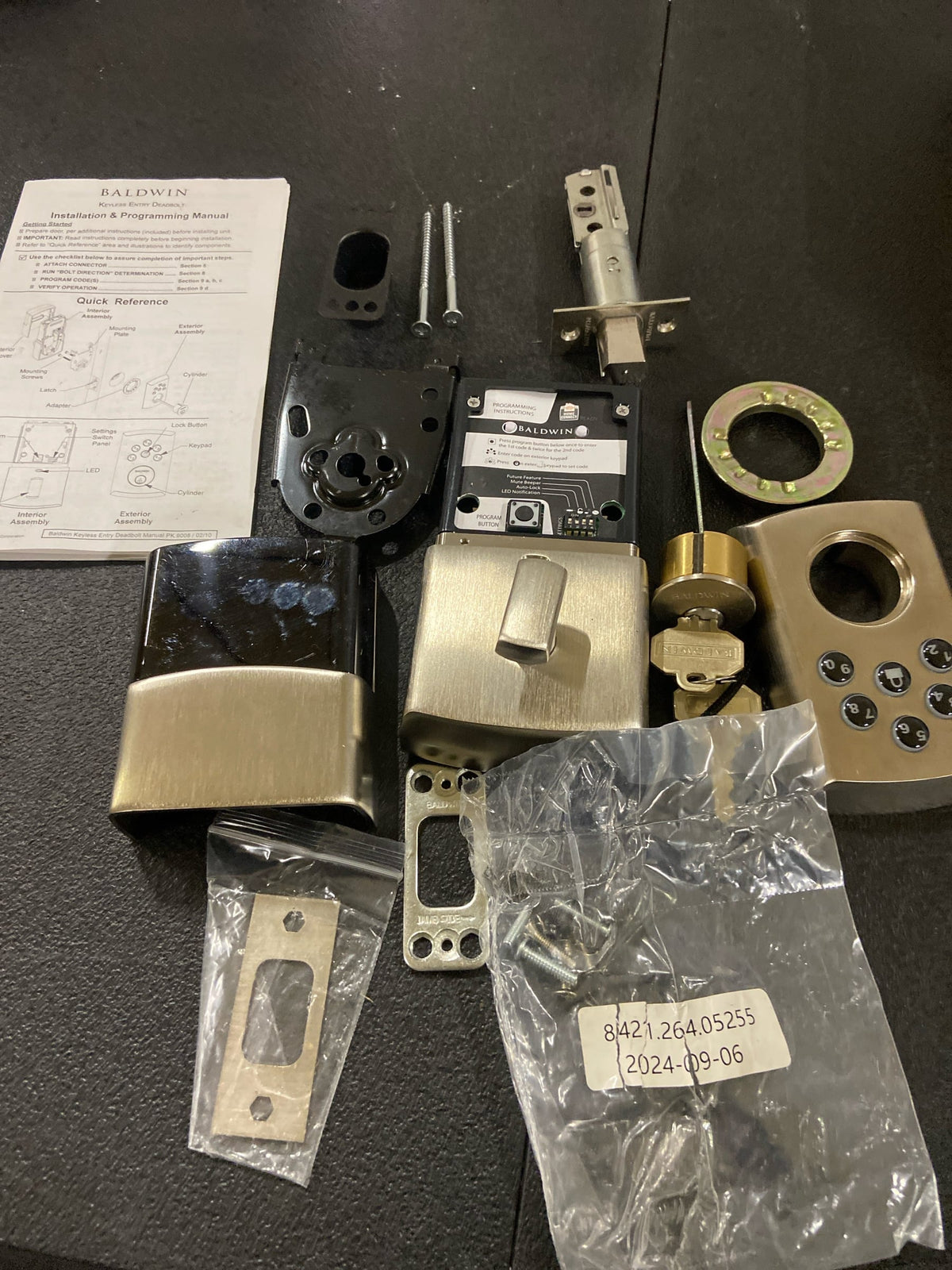 Baldwin 8285056AC3 Soho Electronic Keypad Single Cylinder Deadbolt with Z-Wave Technology - Satin Nickel