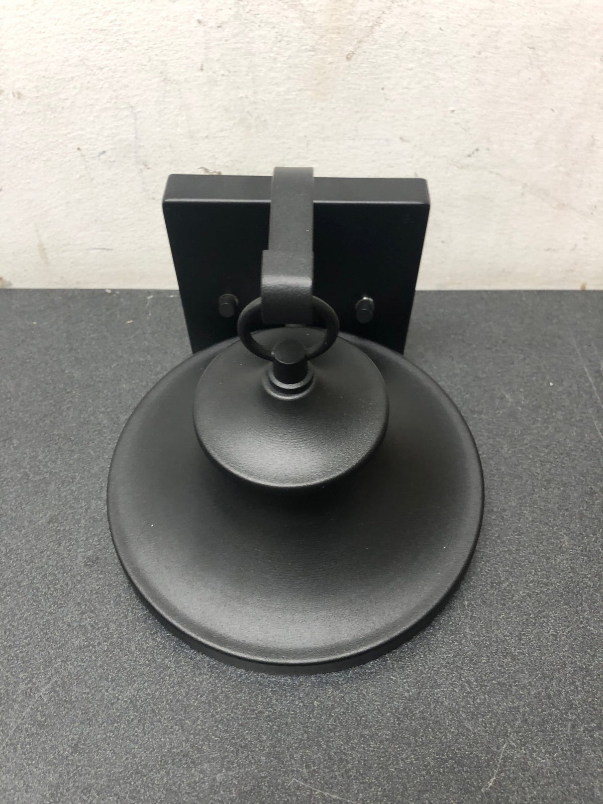 Hampton bay HDP00833 Chartwell 1-Light Black Hardwired Outdoor Wall Lantern Sconce
