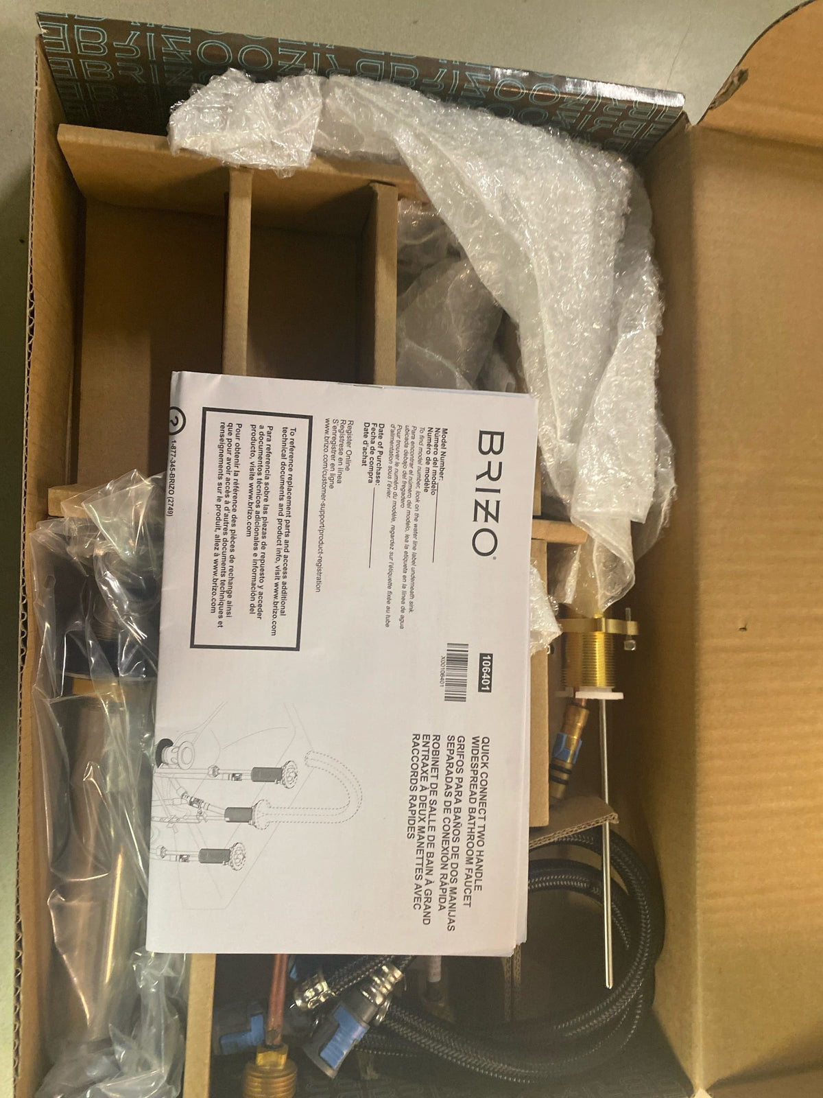 Brizo 65398LF-NKLHP Levoir 1.5 GPM High Spout Widespread Bathroom Faucet with Pop-Up Drain Assembly Less Handles - Luxe Nickel