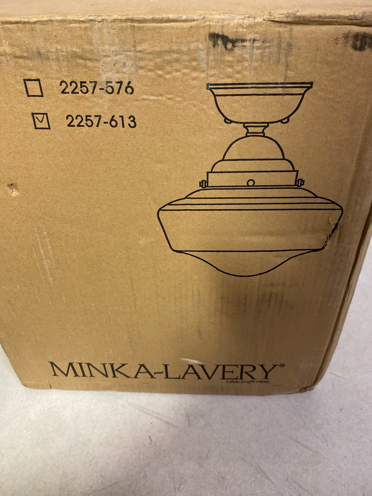 Minka Lavery 2257-613 Lavery Semi-Flush, 1-Light, 150 Total Watts, 13.75-in H x 14.5-in W, Polished Nickel