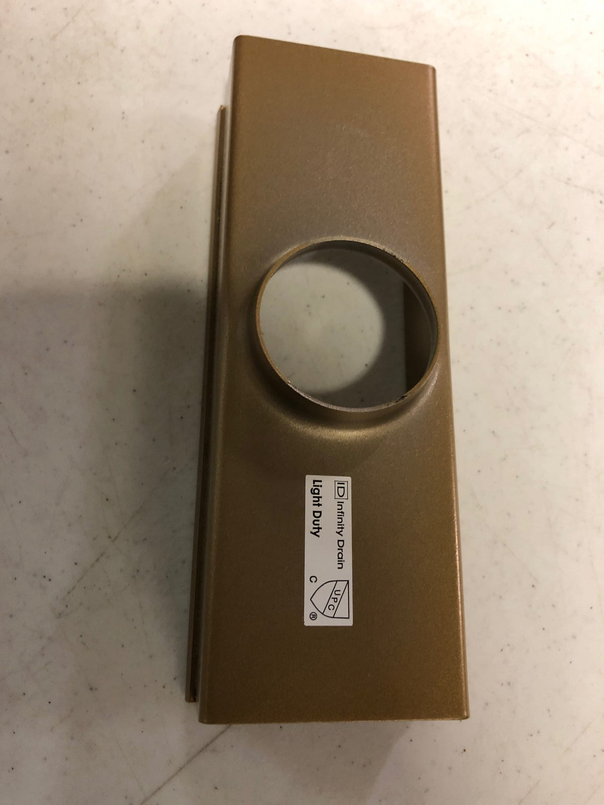 Infinity Drains HF 65 SB - 2" Outlet - 8" long x 1 5/8" high (replaces TF 65) - Satin Bronze