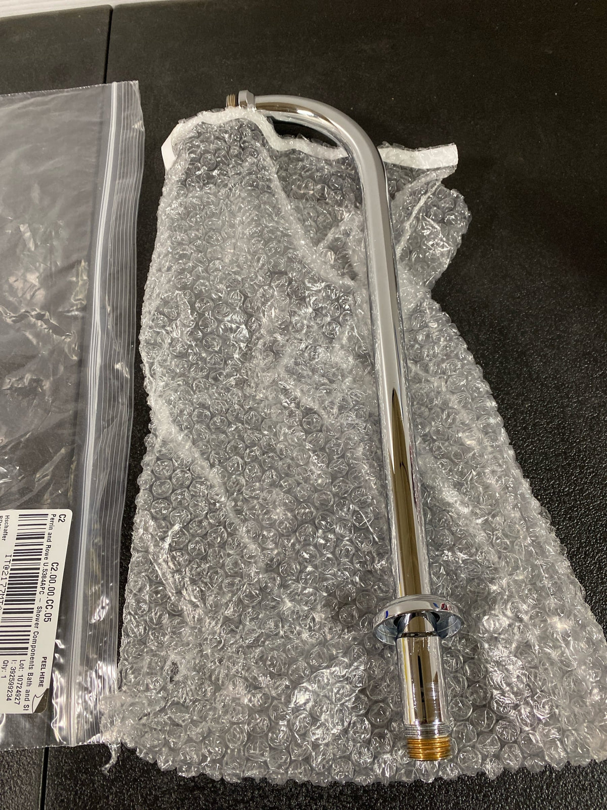 Perrin and Rowe U.5384APC 15" Wall Mounted Shower Arm and Flange - Polished Chrome