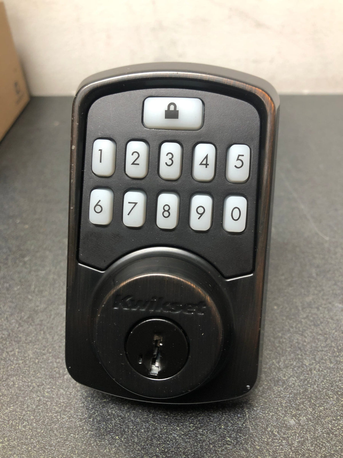 Kwikset 942BLE-11PS Aura Electronic Deadbolt with Keypad and Bluetooth Technology - Venetian Bronze