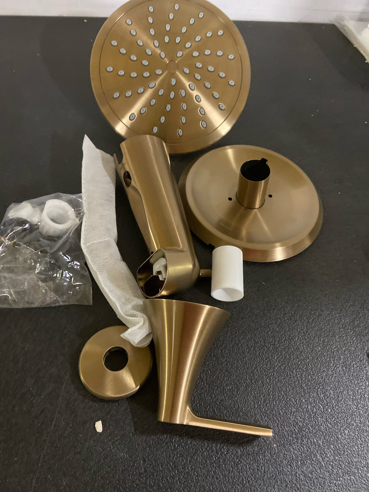 Moen T2343EPBZG Jase Tub and Shower Trim Package with 1.75 GPM Single Function Shower Head - Bronzed Gold