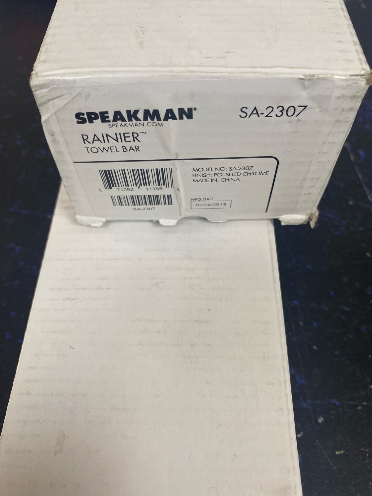 Speakman SA-2307 Rainier 18-13/16" Towel Bar - Polished Chrome