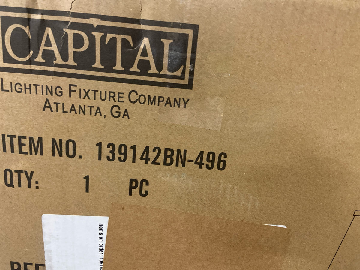 Capital Lighting 139142BN-496 4 Light 10-1/2" Tall Bathroom Vanity Light - Brushed Nickel