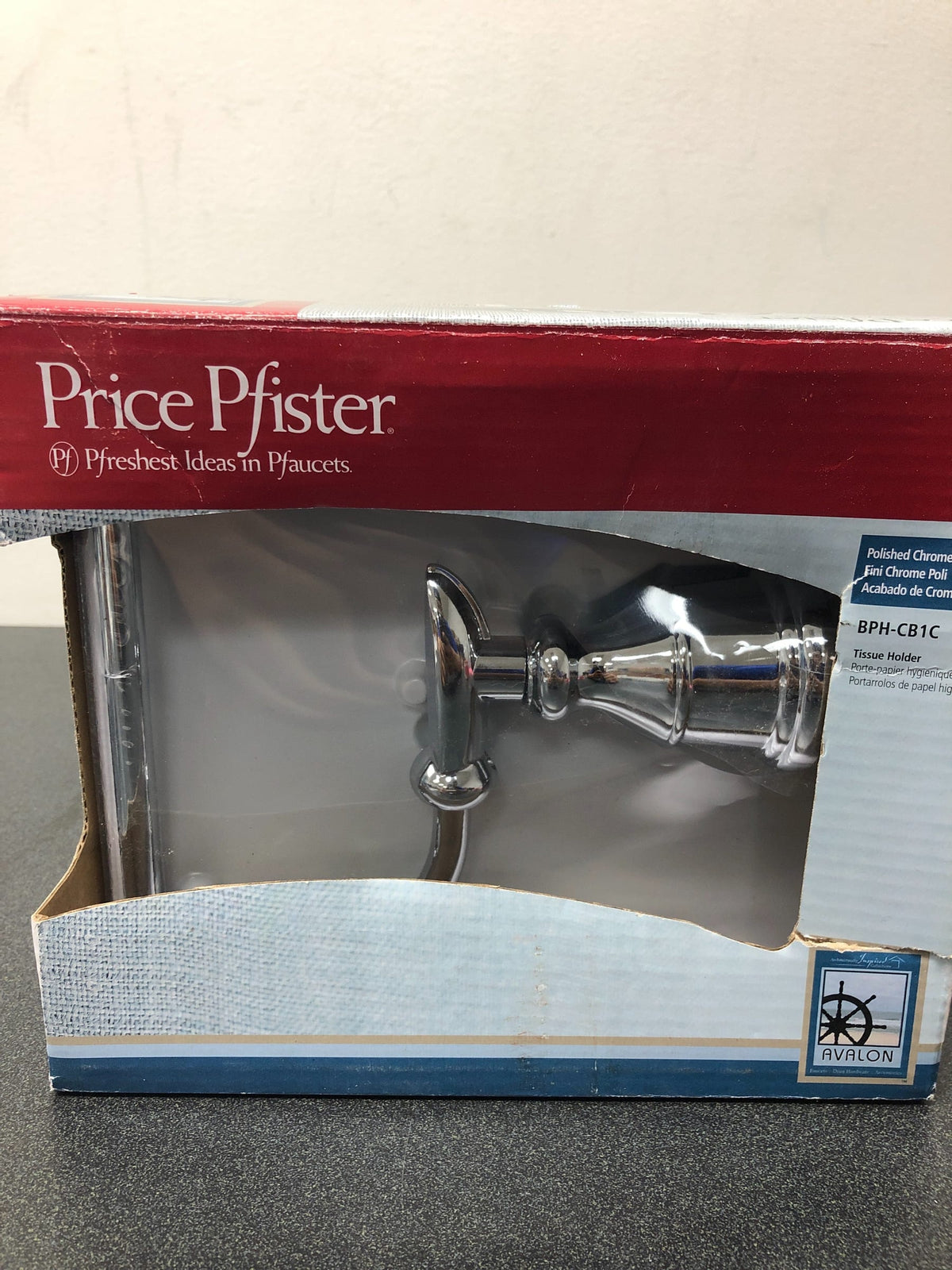 Pfister BPH-CB1C Avalon Tissue Holder - Polished Chrome