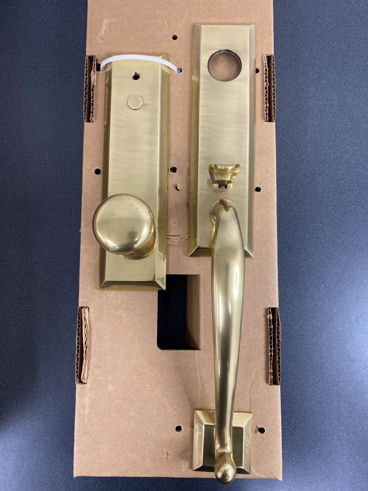 Emtek 4404US7 Adams Series Dummy Handleset From the American Classic Collection - French Antique