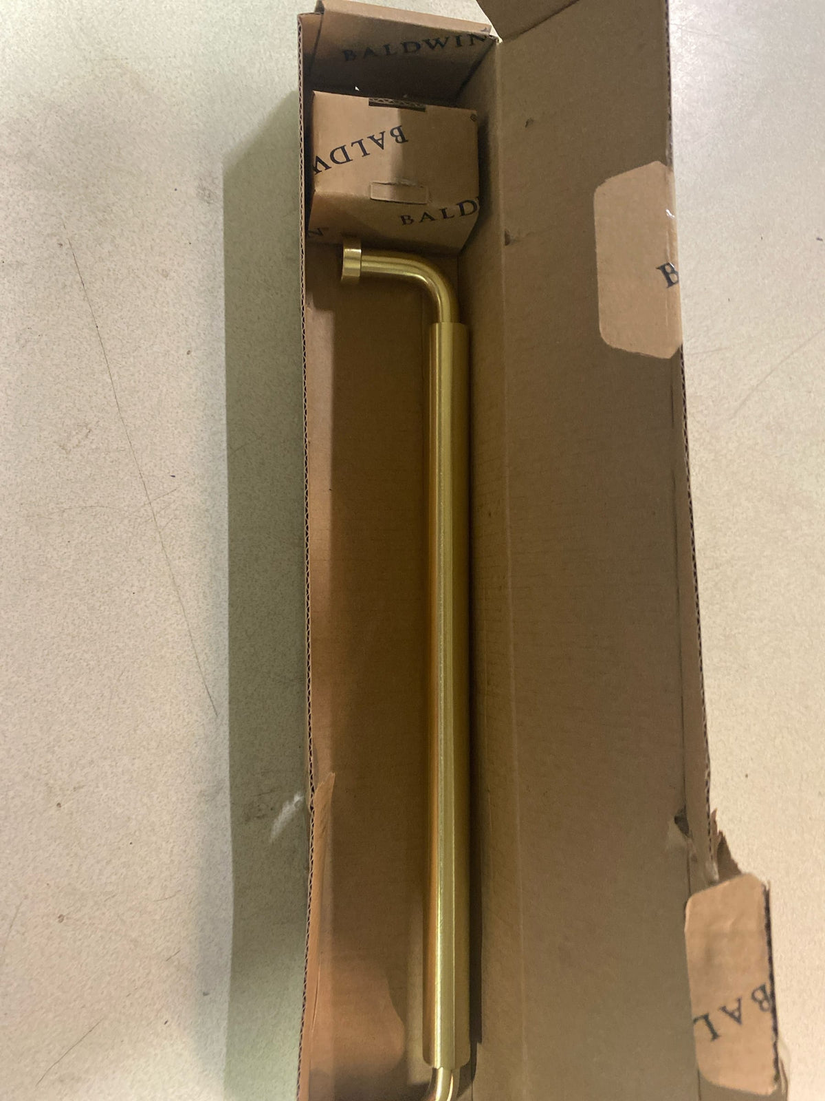 Baldwin 4663044 Hollywood Hills 12 Inch Center to Center Handle Appliance Pull - Satin Brass