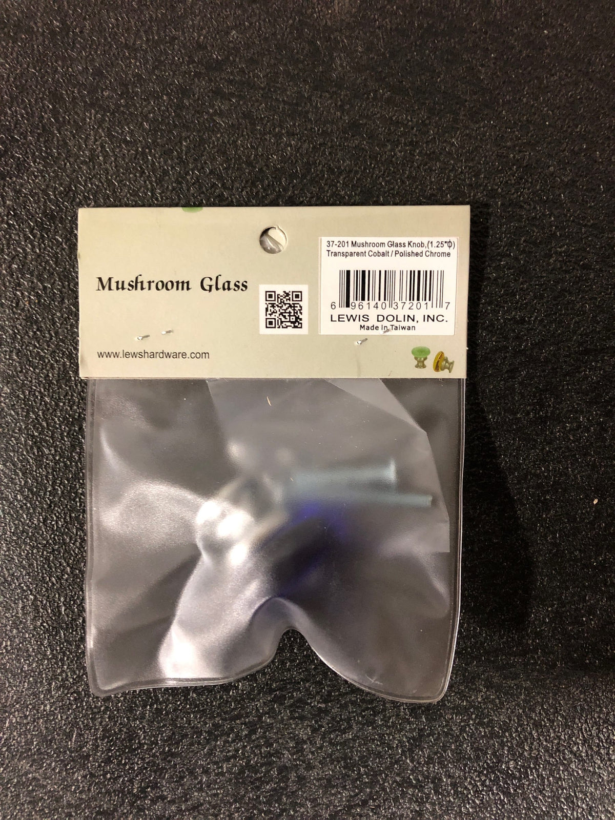 Lews Hardware 37-201 Lews Hardware 34-114MUG Mushroom Glass 1-1/4 Inch Mushroom Cabinet Knob