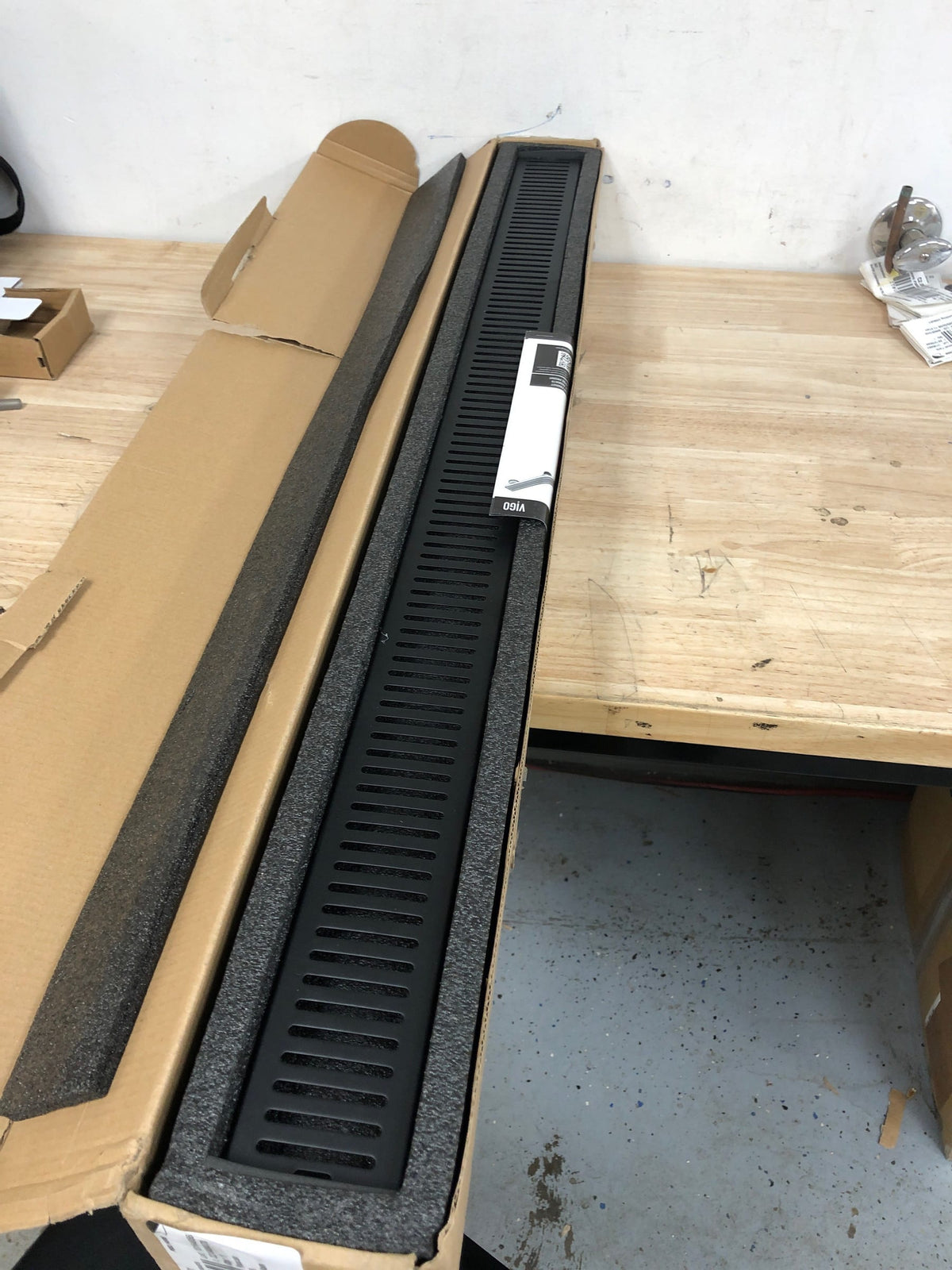 VIGO Elan 36 in. Linear Shower Drain in Matte Black - VG07003MB