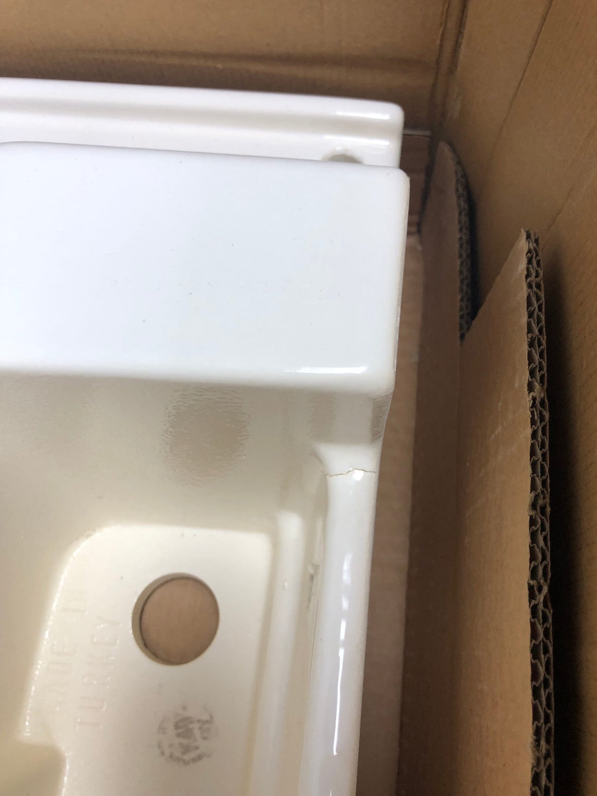 DXV D20030008.415 Fitzgerald 24" Rectangular Fireclay Pedestal Bathroom Sink with Overflow and 3 Faucet Holes at 8" Centers - Canvas White